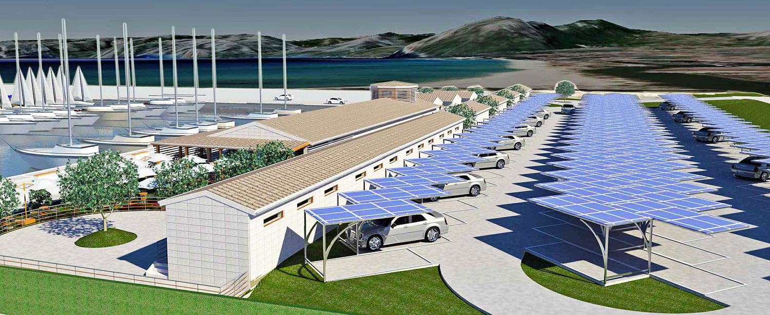 Parking lots Simulation Project Marina of Orosei - Eng. Ritossa