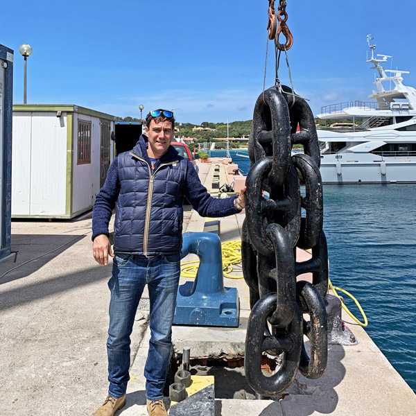 Chains yacht Project Marina of Porto Cervo - Eng. Ritossa