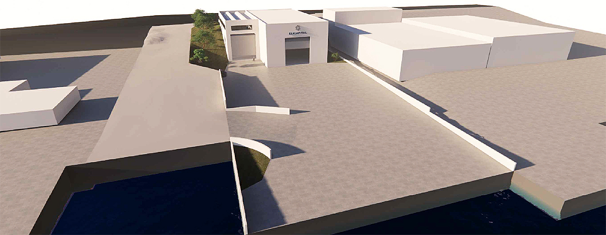 Rendering Planimetry Project Shipyard Olbia - Eng. Ritossa